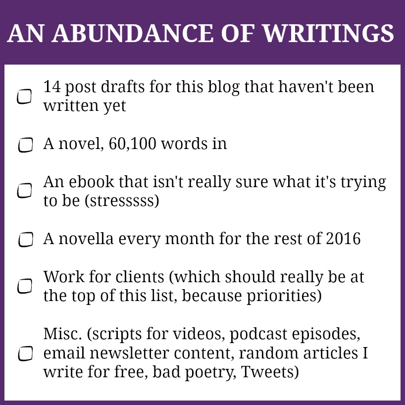 abundance of writings